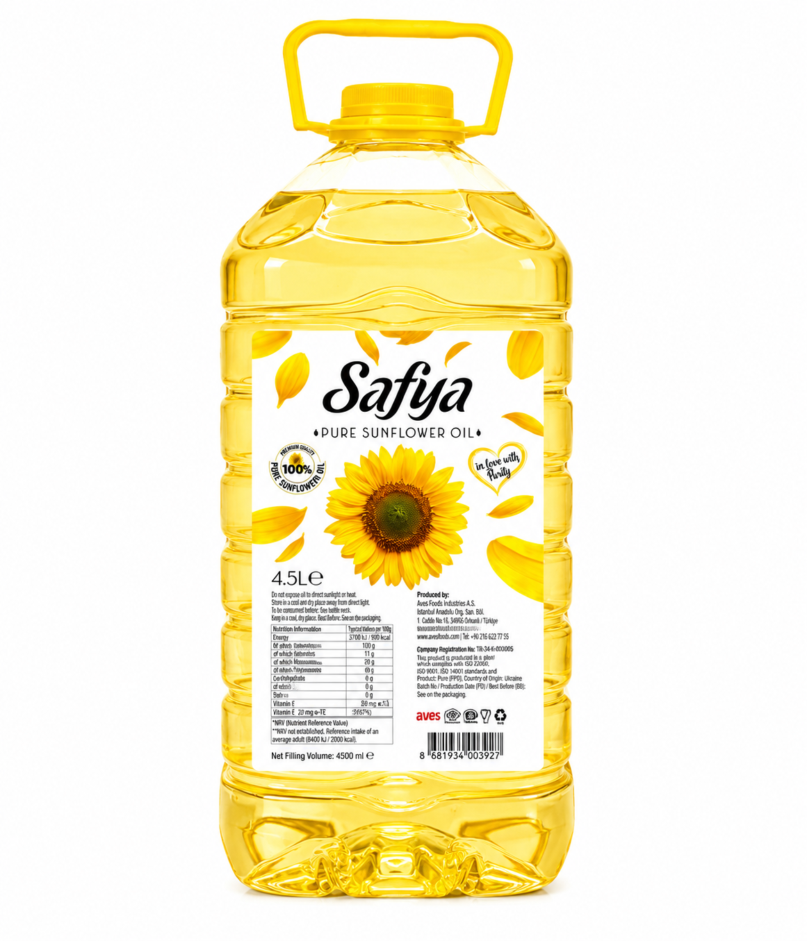 Wholesale Refined Sunflower Oil 4.5L