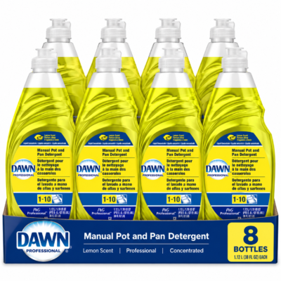 Dawn Pro Manual Pot & Pan Dish Soap, Lemon Scent, 38 oz., 8 Bottles (45113) wholesale