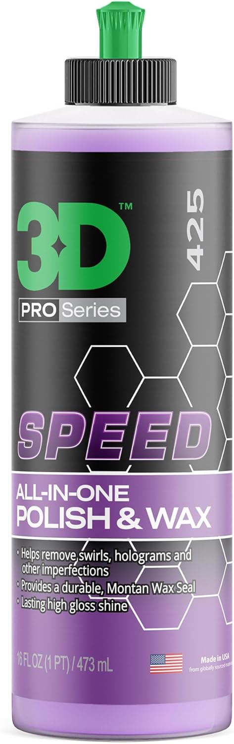 3D Speed All-In-One Polish & Wax  16oz