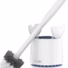 MR.SIGA Toilet Bowl Brush and Holder, Sturdy Long Handle, White, 1 Pack