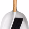 MR.SIGA Dustpan and Brush Set, Bamboo Handle, White, 1 Set wholesale
