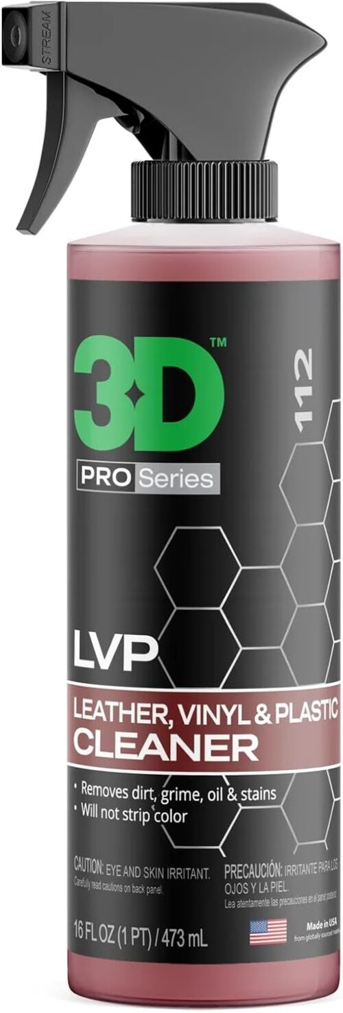3D LVP Interior Cleaner - Removes Dirt, Grime, Grease, Oil & Stains  16 oz