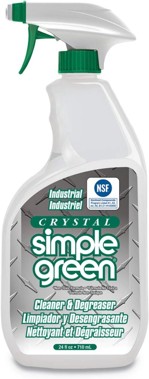 Simple Green Crystal Industrial Cleaner/Degreaser, 24oz Bottle, 12/Carton