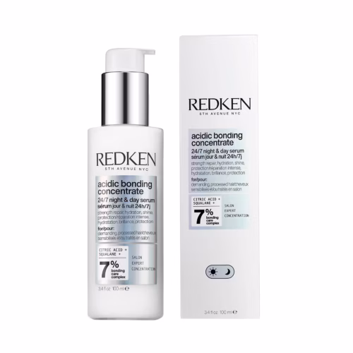 Redken Acidic Bonding Concentrate 24/7 Night & Day Serum For Damaged Hair  3.38 Fl Oz 100 ml