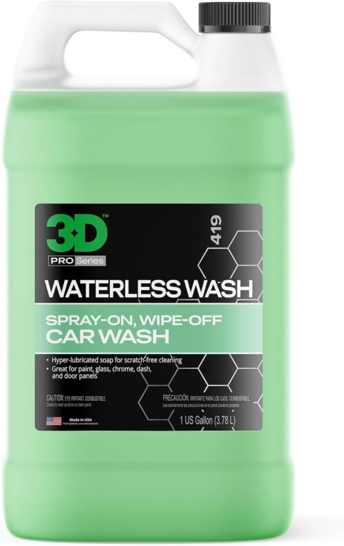 3D Waterless Car Wash  1 Gallon