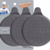 MR.SIGA Silicone Bathtub Stopper, Drain Stopper for Shower, Sink, Gray 3 Pack