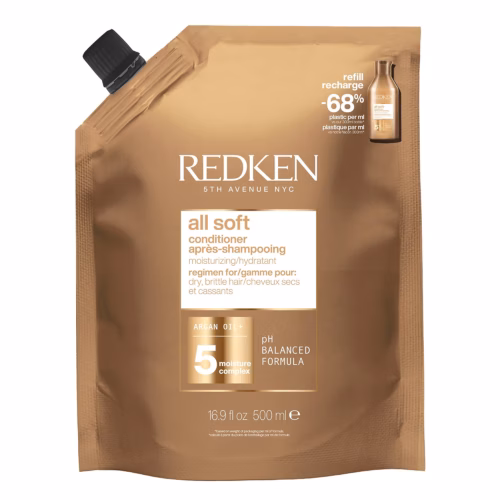 Redken All Soft Conditioner – For Dry, Brittle Hair 16.9 Fl Oz 500 ml