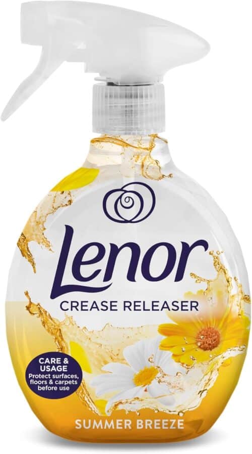 Lenor Crease Releaser Spray Removes Creases in Fabric. Summer Breeze, 500 ml