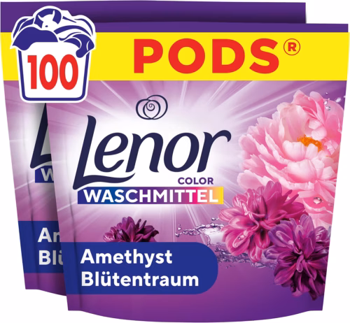 Lenor Pods Amethyst Blossom Dream Detergent 100 Washes