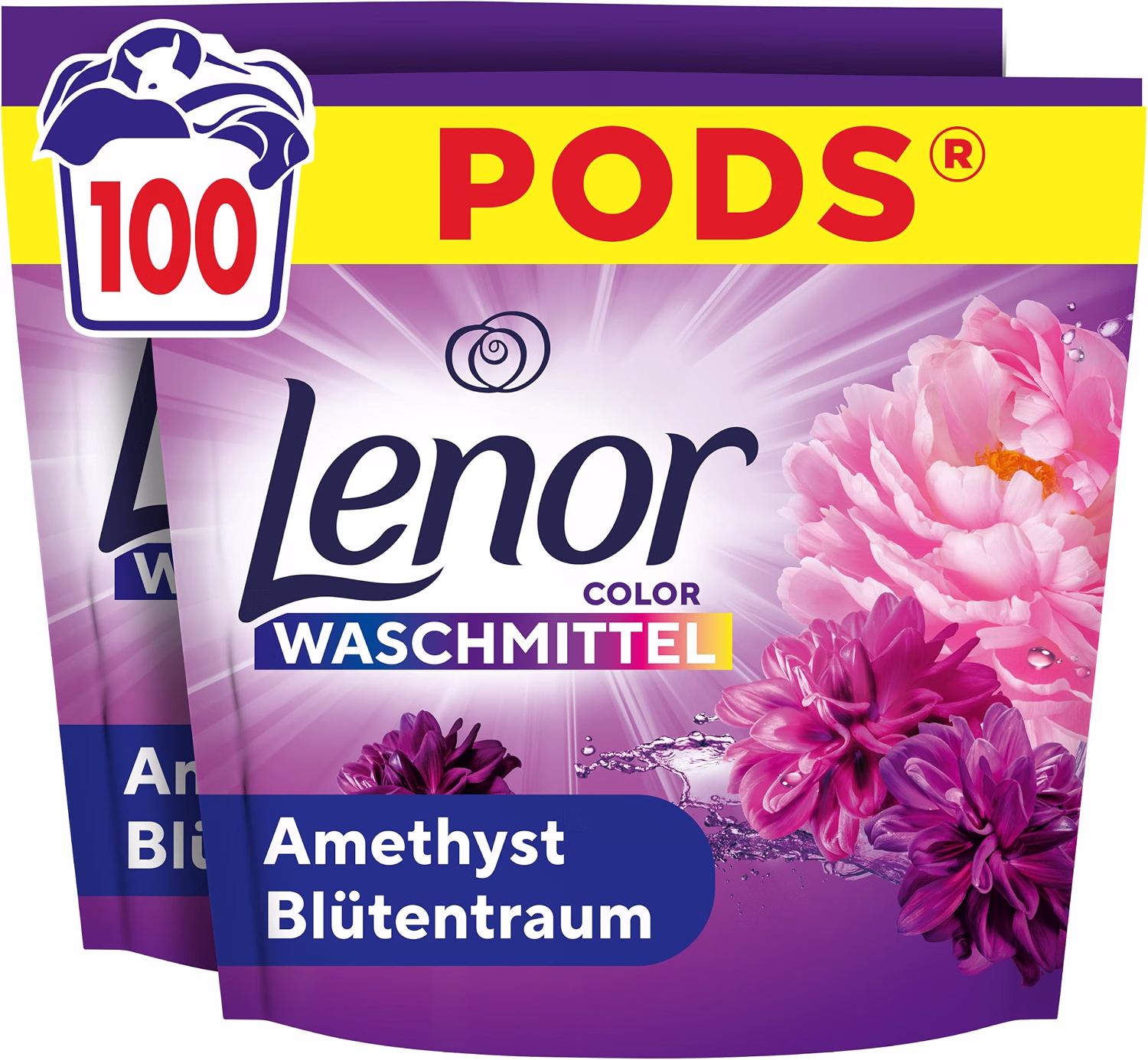 Lenor Pods Amethyst Blossom Dream Detergent 100 Washes
