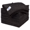 MR.SIGA Microfiber Cleaning Cloths, Streak Free Microfiber Towels, 12 Pack Black, 32 x 32 cm(12.6 x 12.6 inch)