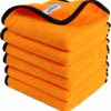 MR.SIGA Professional Microfiber Towels for Cars, Scratch Free, 6 Pack gold, 40 x 60 cm(15.7 x 23.6 inch)