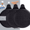 MR.SIGA Silicone Bathtub Stopper, Drain Stopper for Shower, Sink, Black 3 Pack