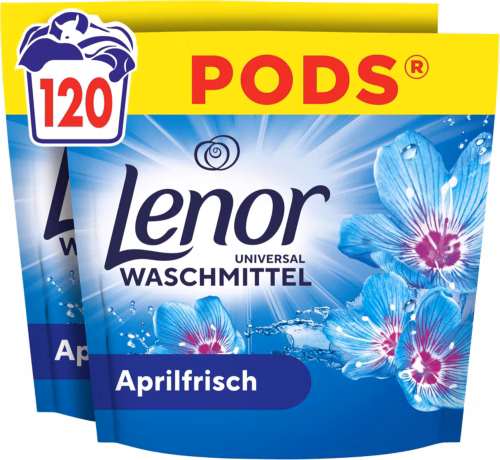 Lenor Pods April fresh Laundry Detergent 120 Washes