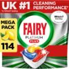 Fairy Platinum Plus Dishwasher Tablets, Lemon, 114 Capsules wholesale