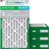 Filterbuy 16x25x4 Air Filter MERV 8 Dust & Allergy Defense (4-Pack)