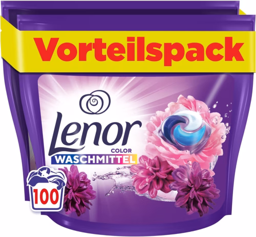 Lenor Laundry Detergent Pods, 100 Washes, Flower Dream, Colour Detergent