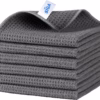 MR.SIGA Waffle Pattern Microfiber Cleaning Cloths, 6 Pack, Gray 32 x 32 cm( 12.6 x 12.6 inch) wholesale