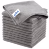 MR.SIGA Microfiber Cleaning Cloths, Streak Free Microfiber Towels, 12 Pack Gray, 32 x 32 cm(12.6 x 12.6 inch)