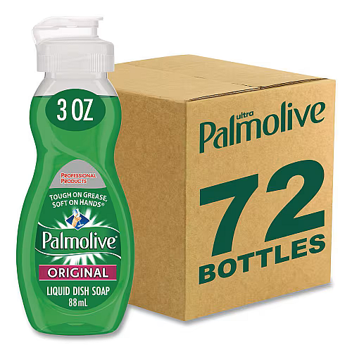 Palmolive Dishwashing Liquid, Original Scent, 3 oz Bottle, 72/Carton (01417)