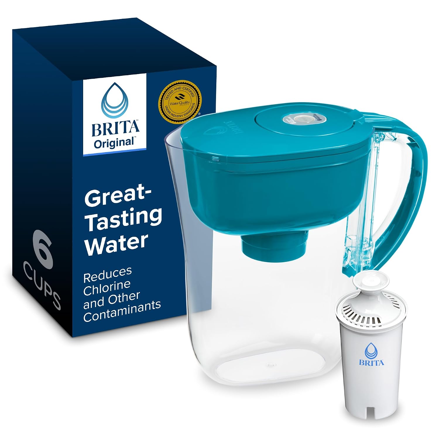 Wholesale Brita Small 6-Cup Pitcher Turquoise
