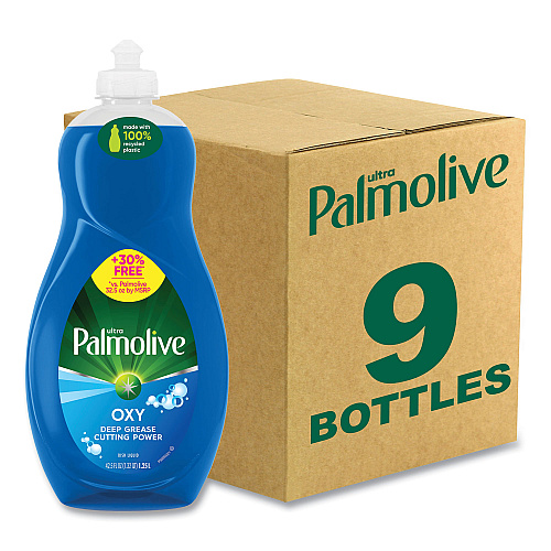 Palmolive Ultra Oxy Dishwashing Liquid, Fresh Scent, 32 oz Bottle, 9/Carton (US04273CT)
