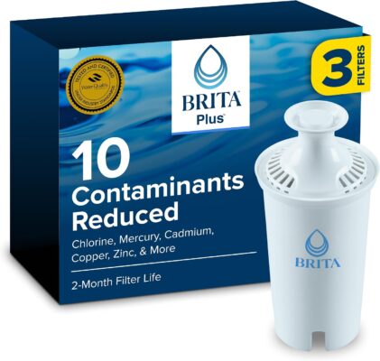 Brita Plus Replacement Water Filter, For Pitchers and Dispensers, 3 Pack wholesale