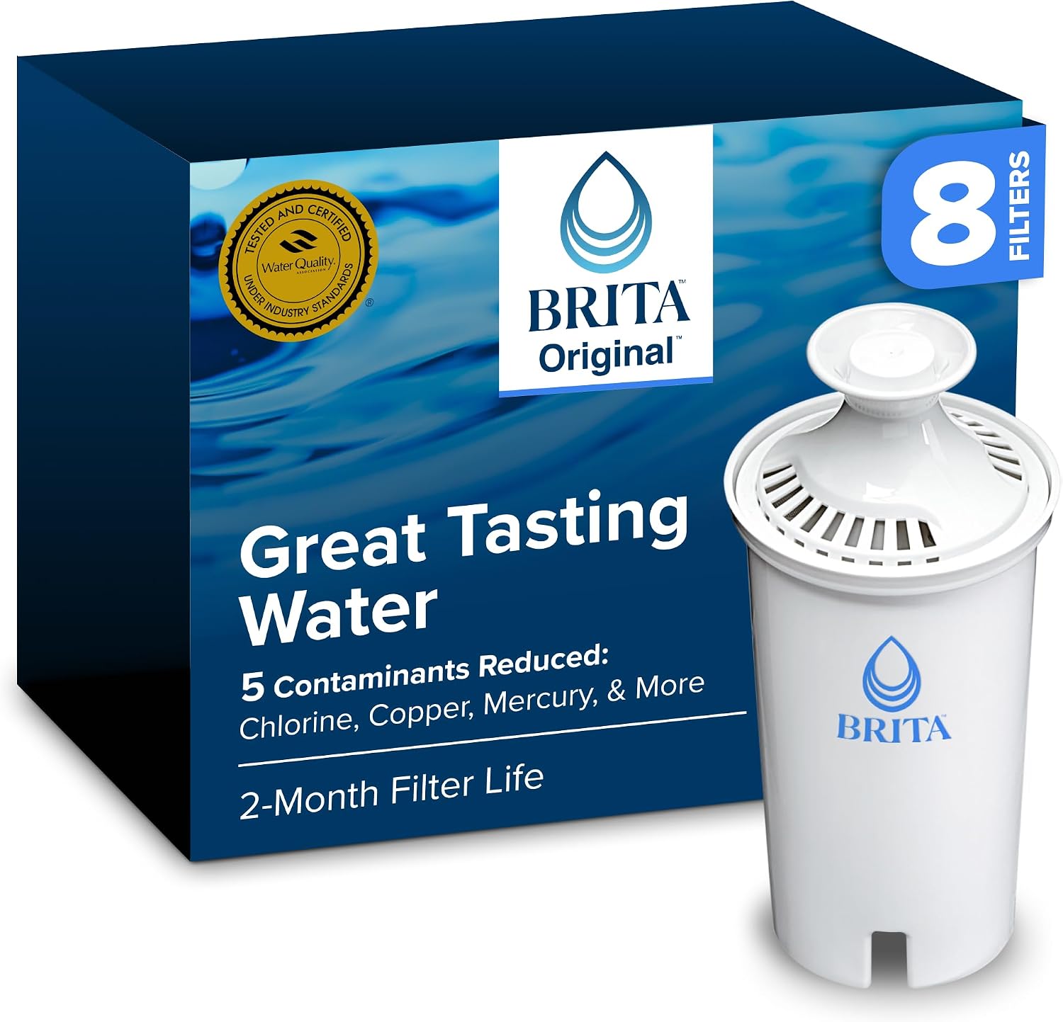 Wholesale Brita Standard Replacement Filters 8 Pack