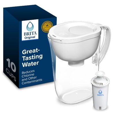 Brita Large Water Filter Pitcher for Tap and Drinking Water 10-Cup Capacity, Bright White wholesale