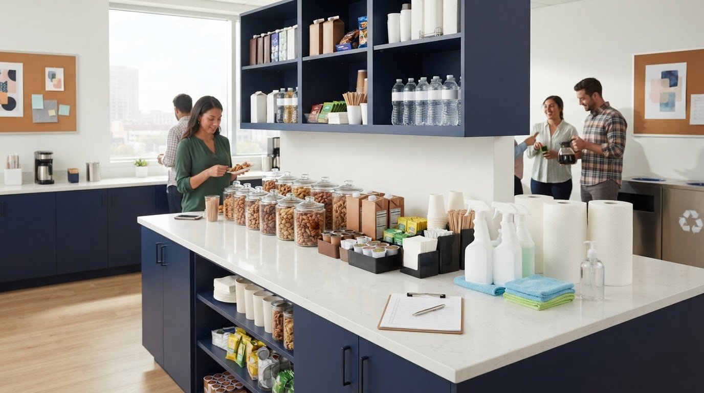 Ways to stock an office breakroom with bulk supplies